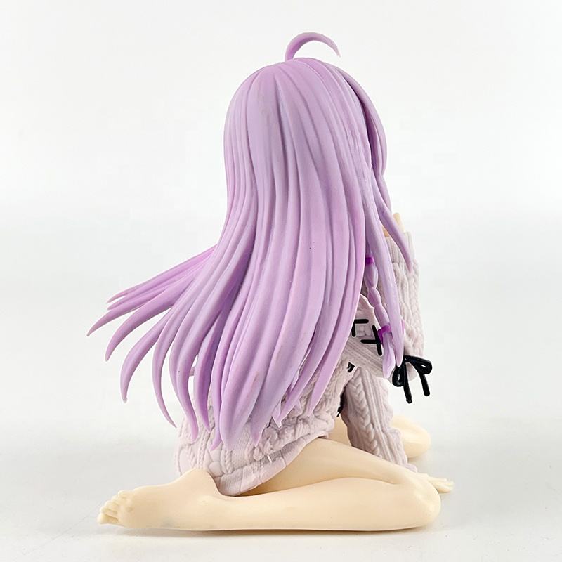 10cm Anime Witch Journey Flying Sweater Sitting posture Ilena Cute Girl PVC Doll Collection Model Doll Desktop Decoration