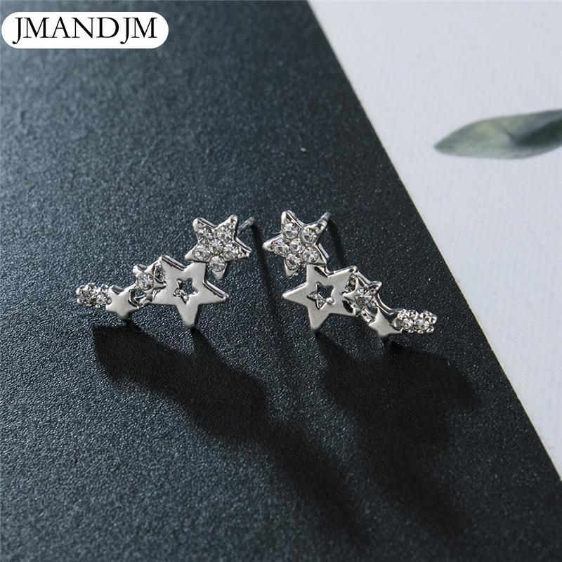 

Блестящие геометрические серьги золотого цвета для женщин, серьги-гвоздики с крошечными звездами, подарок на день рождения, ювелирные серьги серебряный