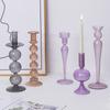 Creative European-style Glass Candlestick Home Decorations Wedding Table Centerpiece Party Decor Candlestick Housewarming Gift