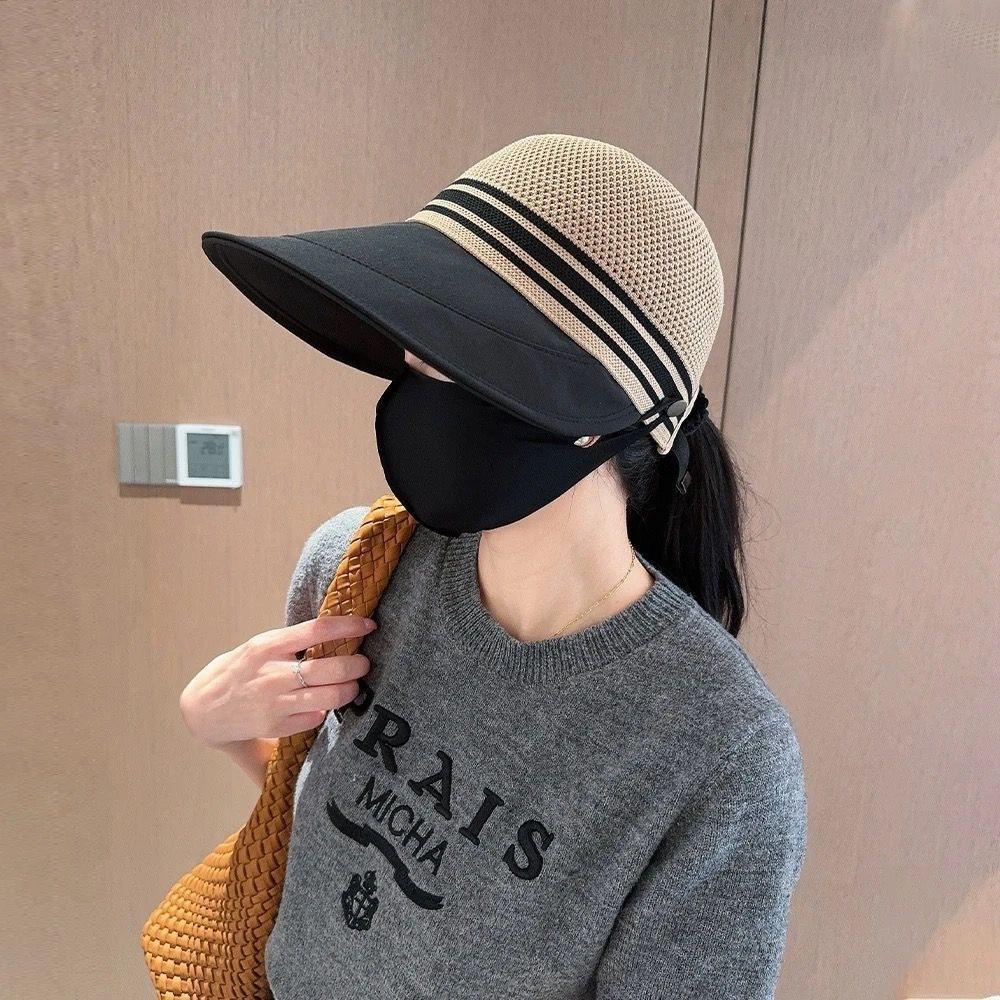 Hat Women's 2025 Spring and Summer New Korean Breathable Big Eaves Sun Protection Cap UV Protection Women's Sun Hat