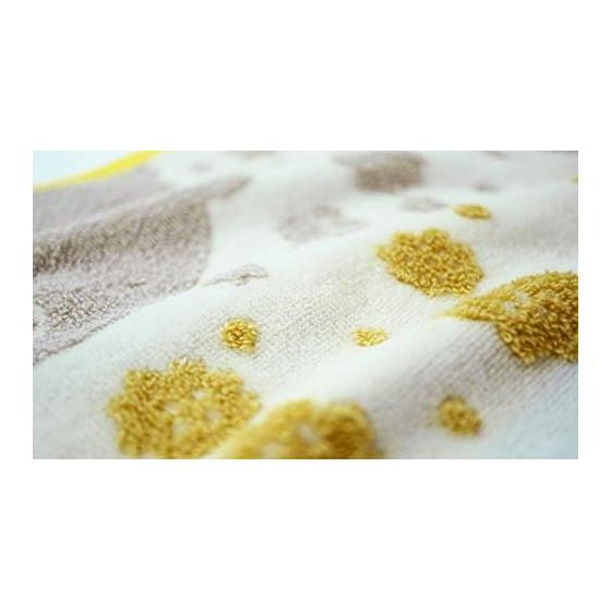 Uchino Hand Towel, Ivory, Bear, Approx. 34x35cm, Mochipuni Guest Towel, 9004G704 I, Cute Animals, Steam Shearing, Muji-ori, Fluffy, Chewy, Humorous,