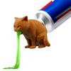 Funny Pet Toothpaste Dispenser Pooping Dog Toothpaste Tube Topper Cat Vomiting Toothpaste Dispenser Gag Gift for Family Friends Dog Lovers Pranksters