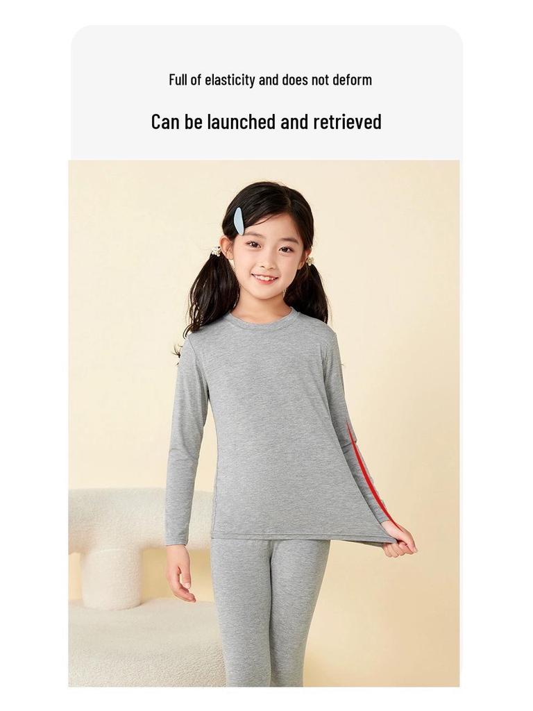 Modal-Schlafanzug und Loungewear-Set für Kinder für Frühling/Herbst - Leichtes Klimaanlagen-Anzug für ältere Kinder