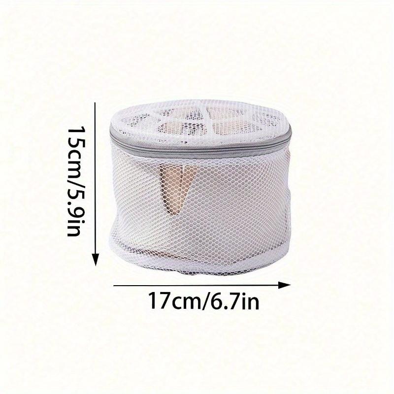 White Lingerie Laundry Bag with Zipper, Honeycomb Mesh Bra Washing Bag - Effectively Filters Impurities, Bras, Underwear, Socks, Stockings