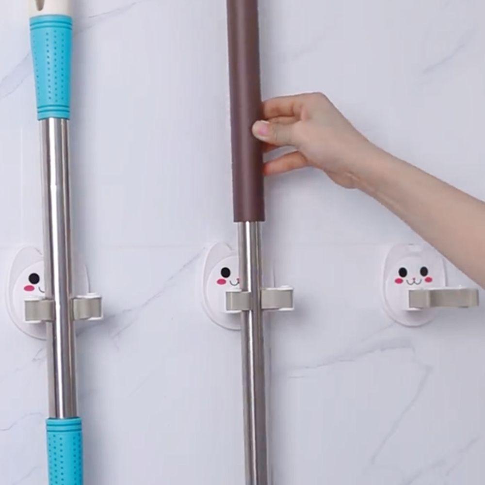 

Подвесные крючки для труб в форме кошки Пластиковый зажим для швабры Настенный органайзер для швабры Кухня Cat