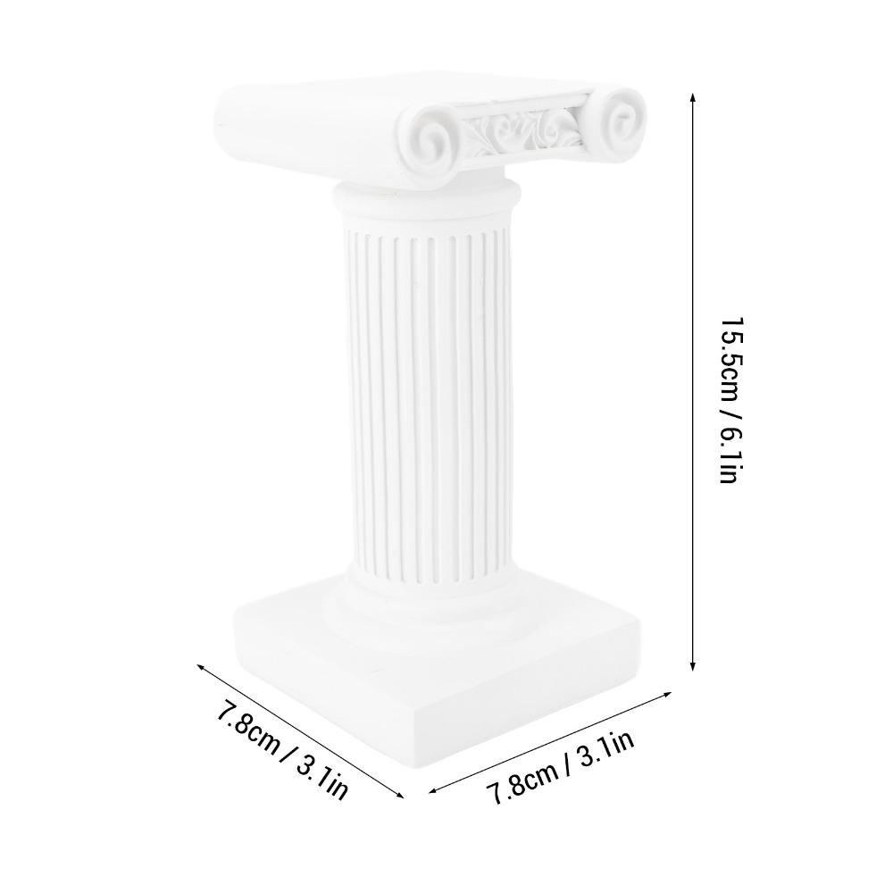 Resin Roman Pillar Decor Home Decor Roman Column Ornament Classic Pedestal Stand Figurine  Wedding