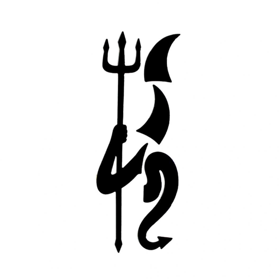 

Креативные автомобильные наклейки из сплава с демонами, наклейка с вилкой, автоаксессуары