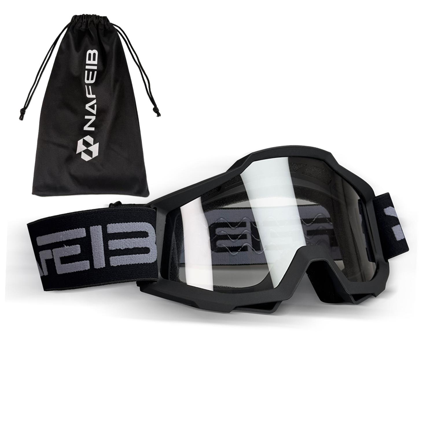 

Outdoor motocross goggles for dirt bike, MTB, skiing & sports. Windproof, dustproof, UV protection. Universal fit.