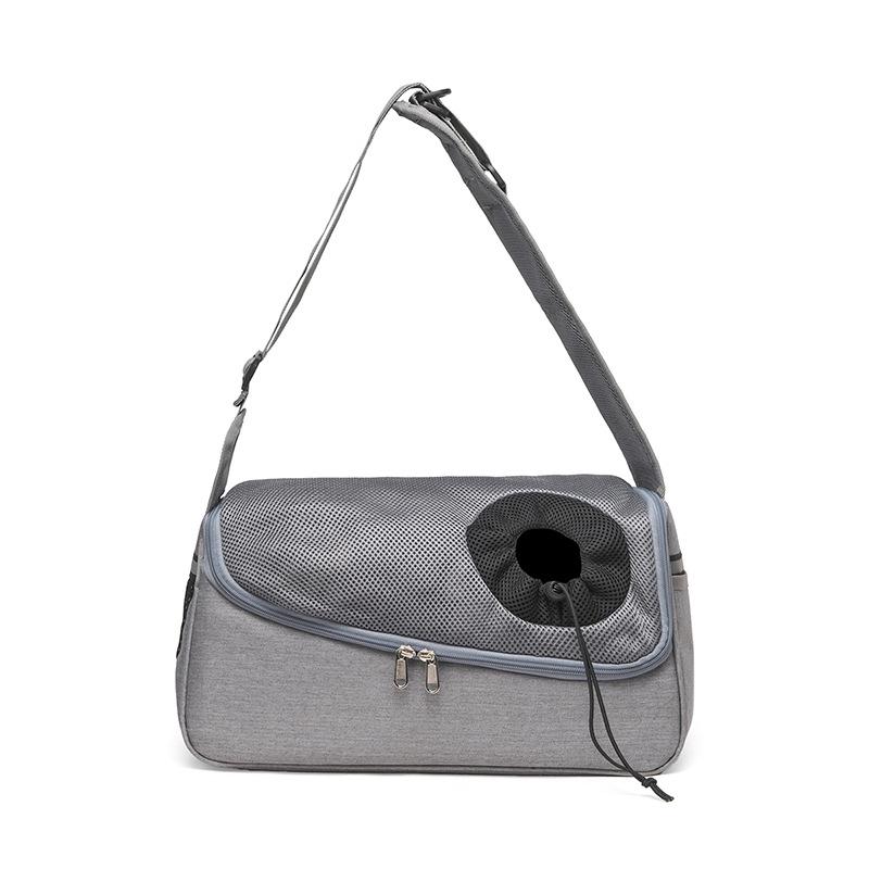 Ultralight Breathable Mesh Pet Crossbody Bag for Puppies and Kittens - Convenient and Comfortable Outing Bag.