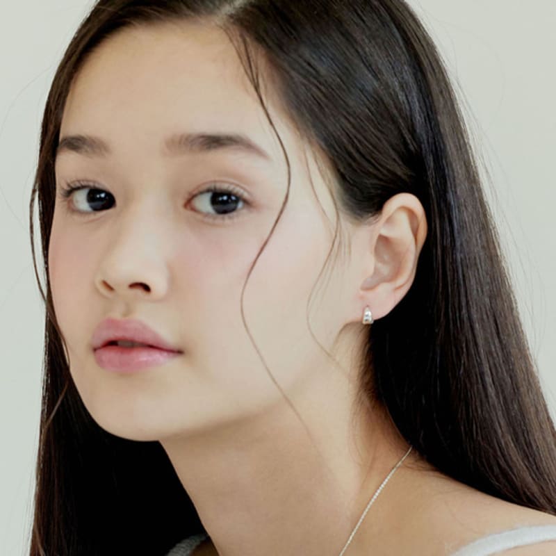 Murmur [925silver]Mini Con Hoop Earrings