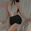 Lenjerie sexy Fustă sexy pe șolduri Uniformă de secretară Robă seducătoare pentru întâlniri Fustă privată feminină pentru mamă Costum