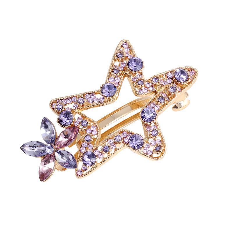 Hair Clips, Hair Accessories, Star Ponytail Clips, Back Of Head Clips, Hair Accessories For Women, Adult Hair Clips, Top Clips, Simple Spring Clips