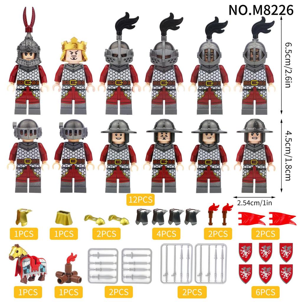 Mittelalterliche Serie Greifenlegion Soldat Minifigur Bausteine Spielzeug