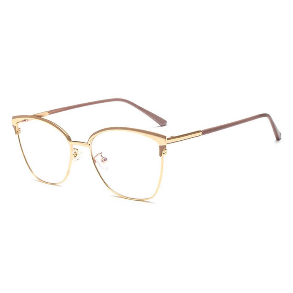 Classic Blue Ray Blocking Anti-Blue Light Glasses Ultralight Metal Square Eyeglasses Eye Protection Computer Goggles Men Women