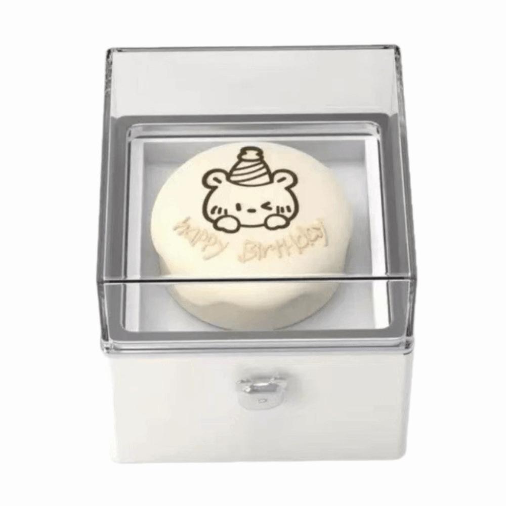 Valentýnský medvídek otočná prstýnková krabička úložná krabička dárková krabička k narozeninám pro milovanou osobu