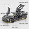 1:32 SVJ63 LP770 Toy Car Model Doors Opened Pull Back High Simulation Supercar Alloy Diecast Models Decoration Toys for Kids