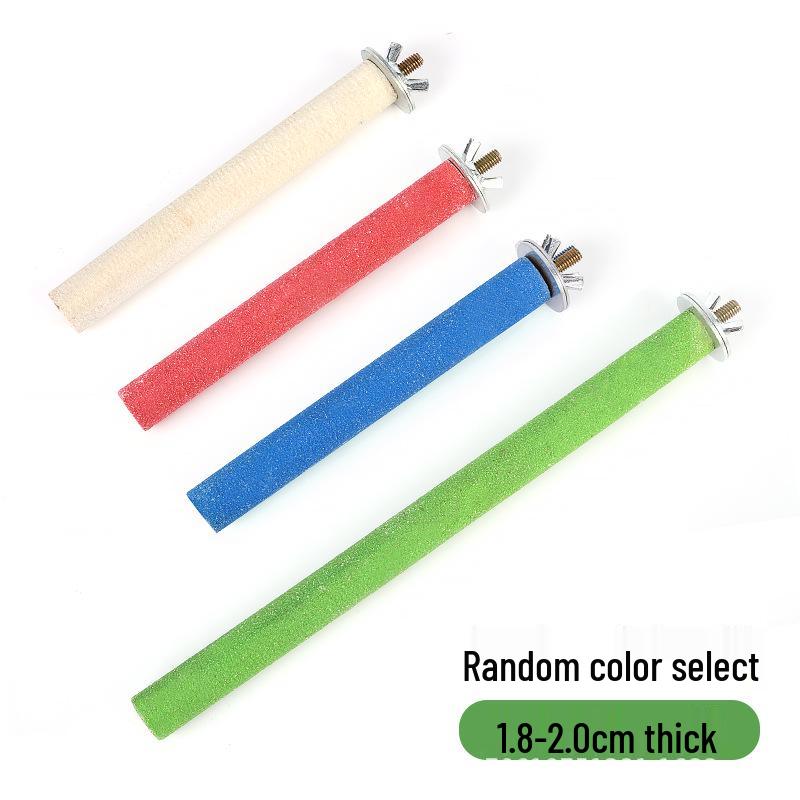 

Жердочка-наждачка для попугая: Точилка для клюва и когтей для птиц 25cm sanded single screw (random color)