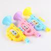 1PC Musical Trumpet Toys Colorful Baby Music Toys Cartoon Plastic Playing Instruments for Kids Early Education Random Color