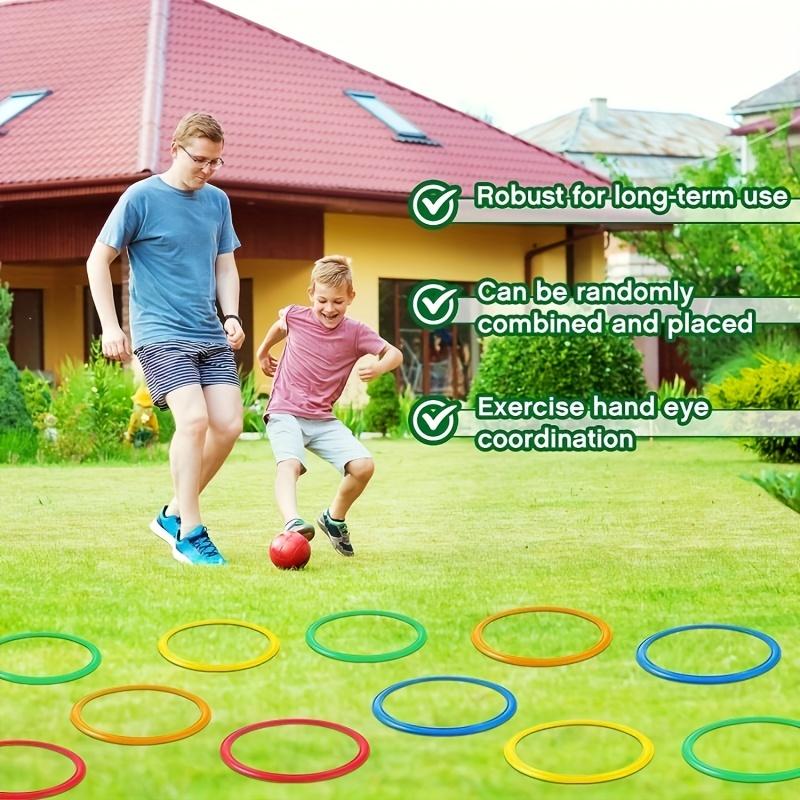 5-20pcs Super Fun Jumping Circle Indoor/Outdoor Game Circular Design Children Balan Agility Training Ground Entertainment Toy