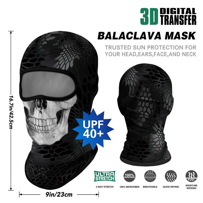 Harley Retro Motorcycle Sun Protection Mask & Summer Neck Gaiter Joker Headwear