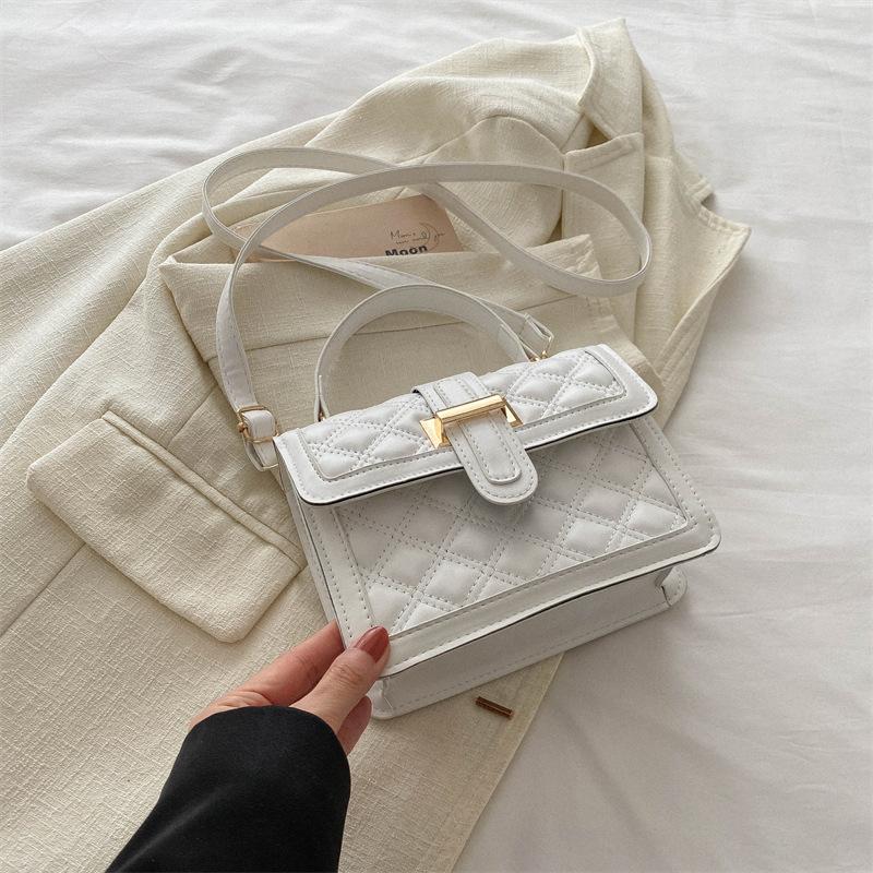 High Value Texture Niche Diamond Square Bag Summer Fashion Temperament Messenger Bag Shoulder Bag