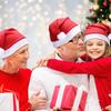 Christmas Santa Hats Soft Non-Woven Material Fluffy White Pom Pom For Xmas Parties Holiday Gatherings