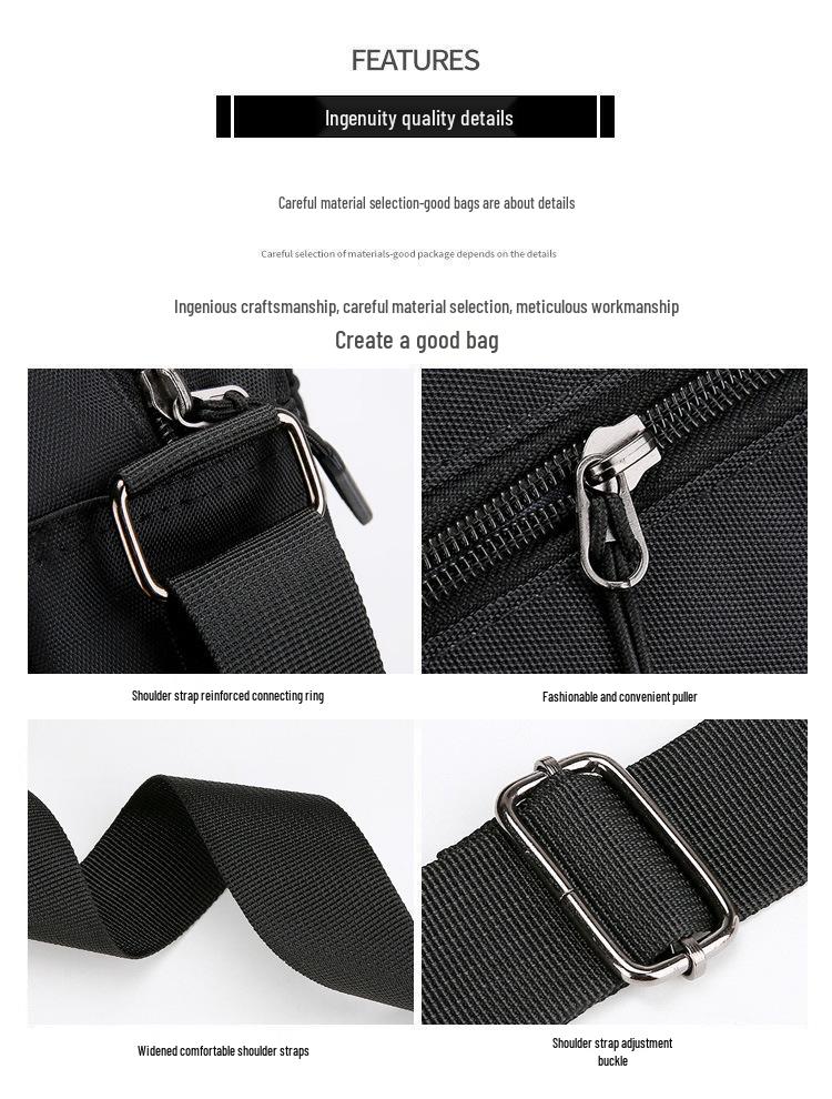 Korean Style Men's Oxford Cloth Crossbody Sports Bag - Large Capacity & Versatile