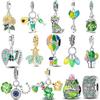 925 Silver Green Series Tree Cactus Avocado Pendant DIY Charm Beads Fit Bangle Charms Bracelet Women Jewelry