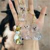 2026 Doorzichtige Hondenharen Opbergcontainer Schattige Huisdieren Herinnerings Capsule Hanger Met Sleutelhanger voor Huisdierenliefhebbers DIY Herdenkings Sleutelhanger