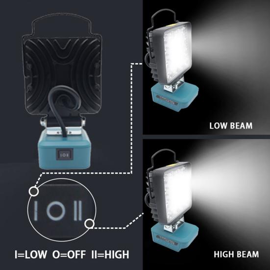 LED Work with Type-C USB Quick Charging Ports Heavy Duty Aluminum Alloy