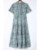 Azura Exchange Boho Paisley Print Ruffle Tiered Maxi Dress