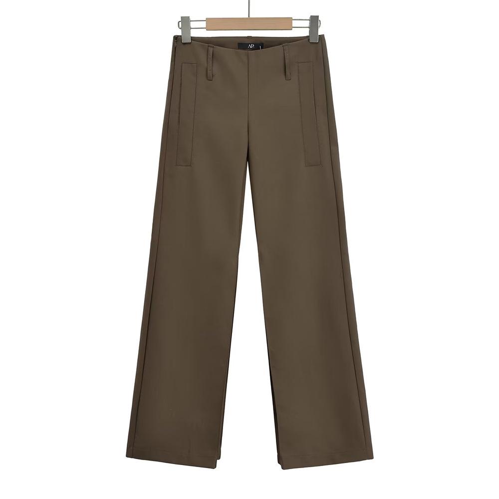 Herbst Modische Damen Low-Waist Gerade Bein Lässige Anzugshose