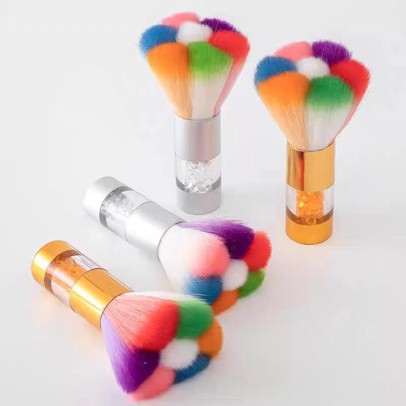 

Rhinestone Nail & Makeup Cleaning Brush - Colorful Dust Remover
