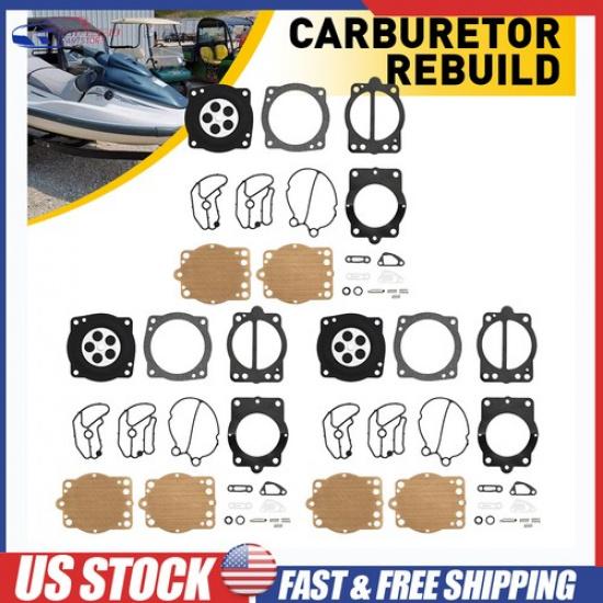 

3 Carburetor Rebuild Kit For Polaris Freedom /Octane 2002-2004 Genesis 1999-2002