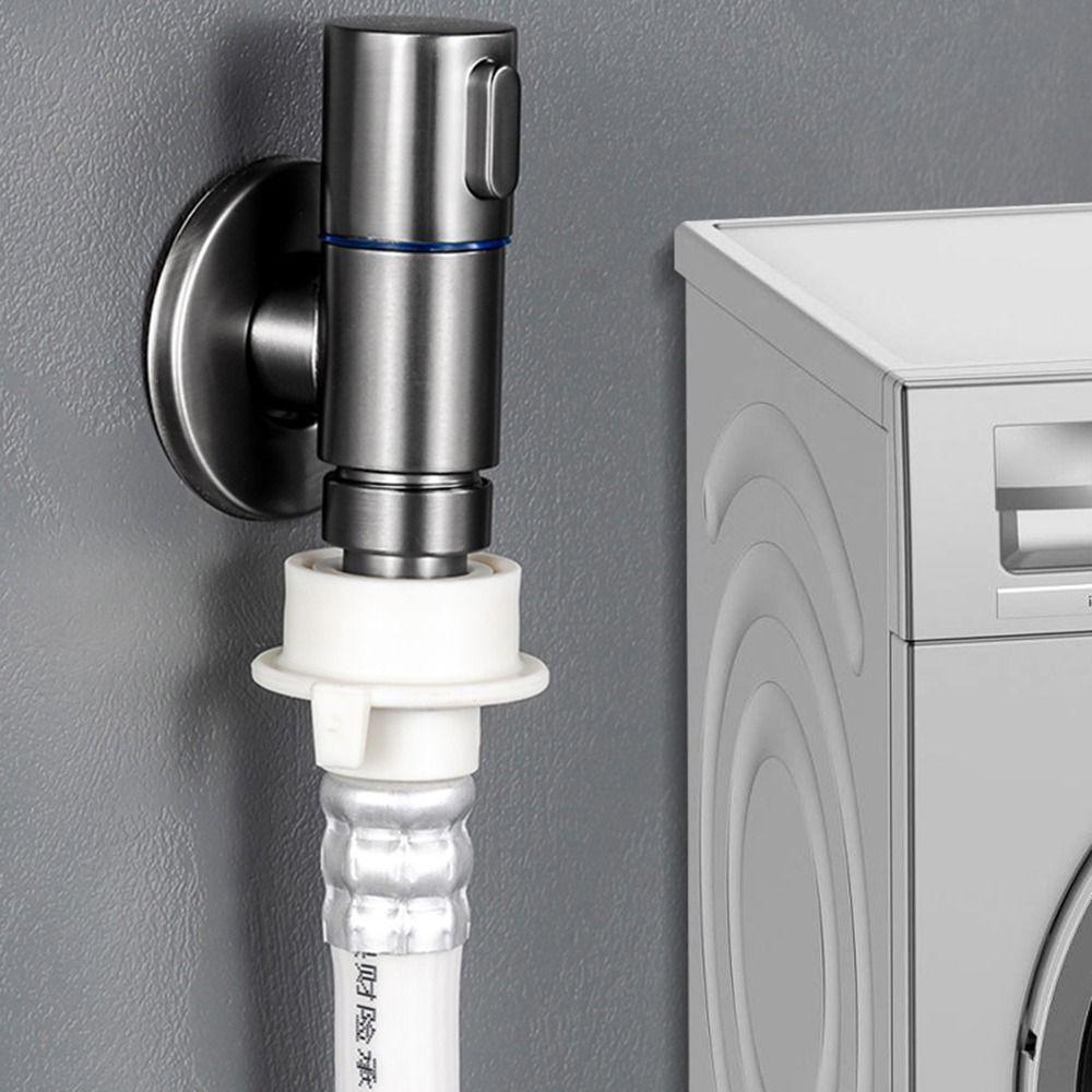 Automatic Water Stop Valve Washing Machine Faucet Quick Opening Small Space Faucet  Flushing System