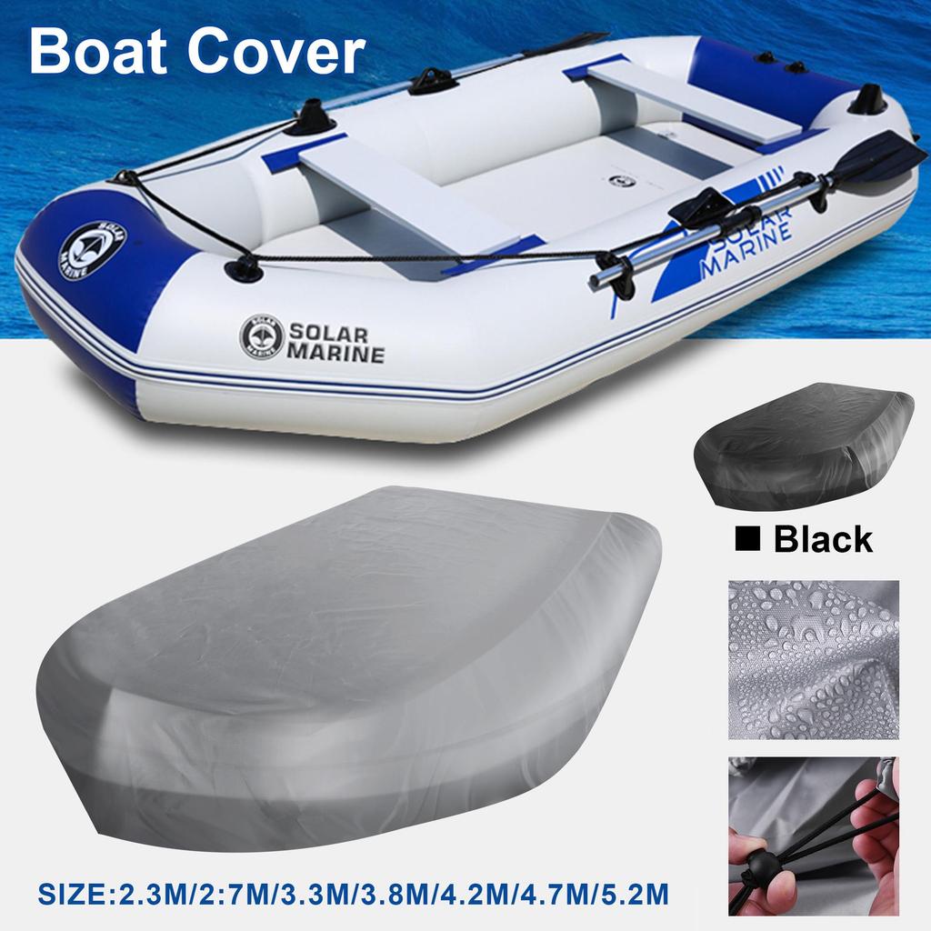 Upgraded 210D Oxford Waterproof Boat Cover for Kayaks and Fishing Boats with UV Protection
