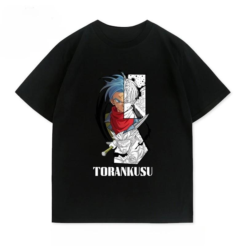 

Dragon Ball Super Anime Peripheral Couple Short Sleeve Trunks Joint Summer Casual Cotton TShirt Mens and Womens Casual Sport 4XL