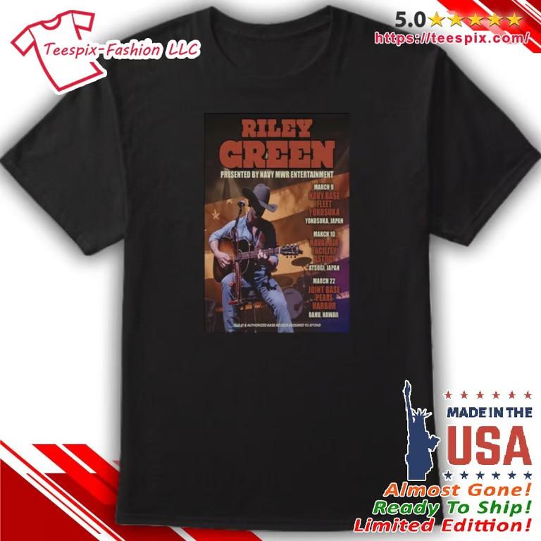 Riley Green Tour 2026 Poster Shirt Unisex T-Shirt XXXXL