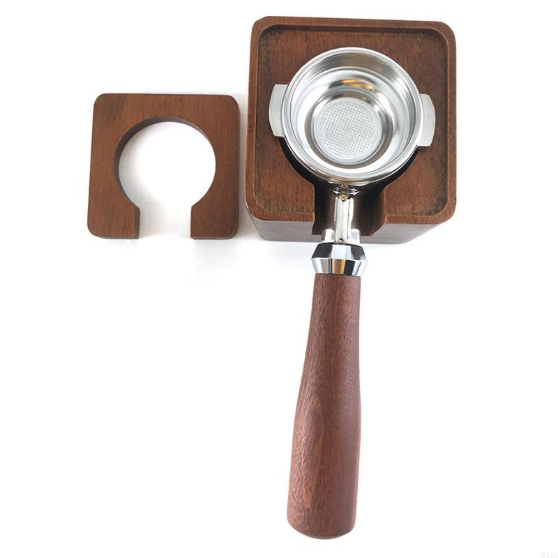 KX4B Safe Wooden Coffee Tamper Stand practical Home Coffee Accessories