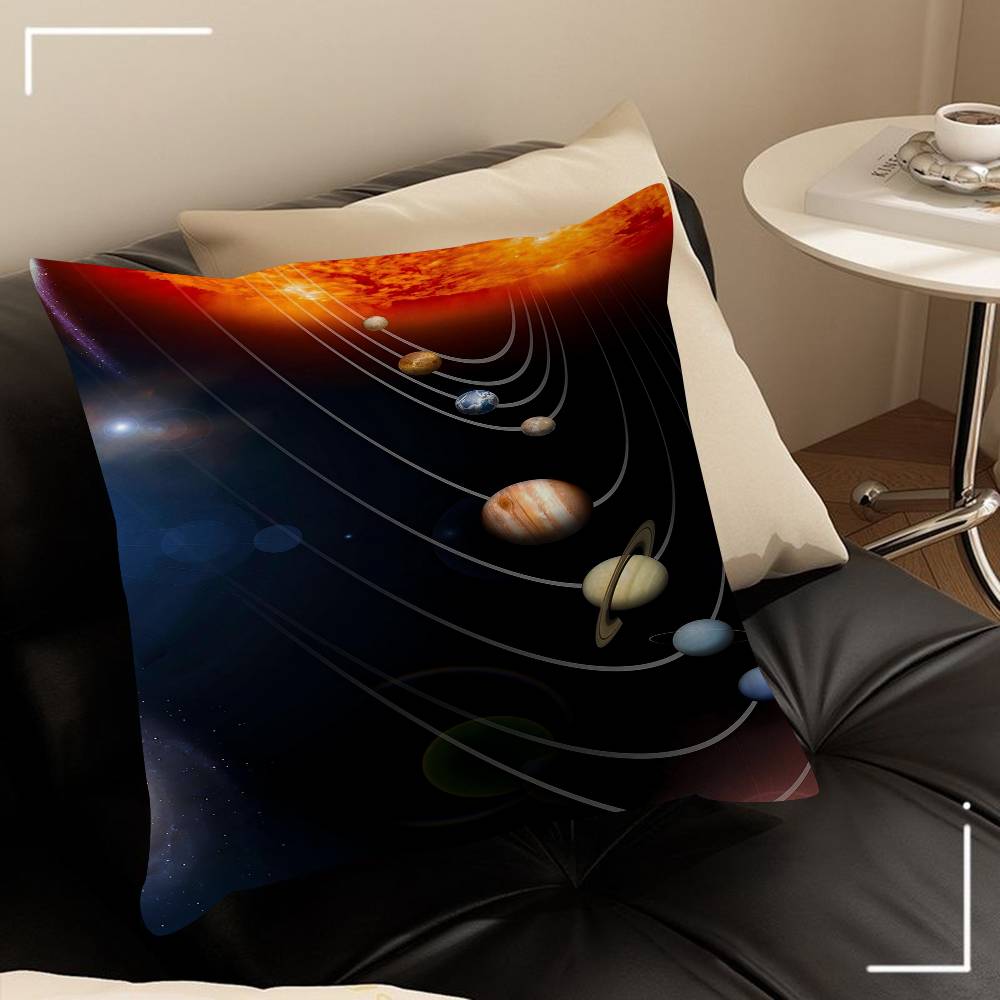 Vintage Space Astronomy Solar System Map Moon Pillow Cover Design Cushion Cover Decor Holiday Decorati