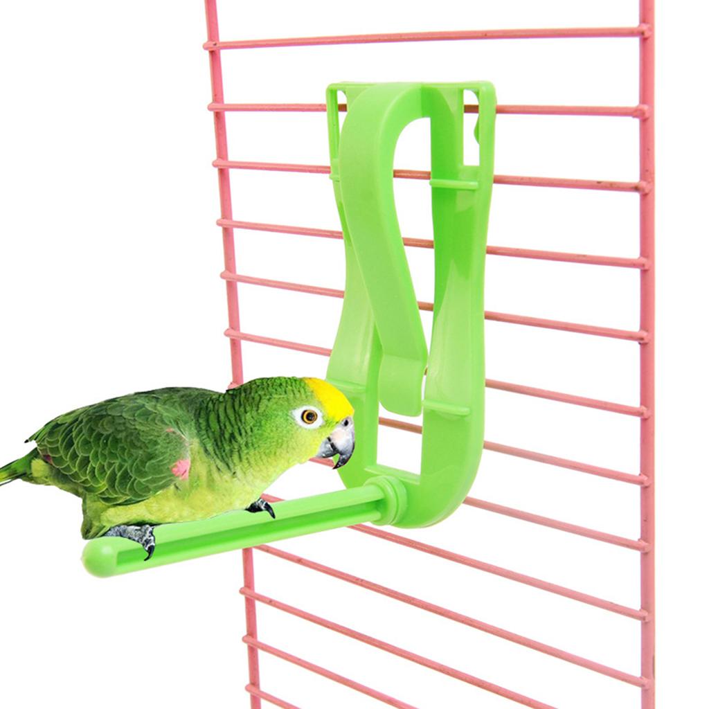 Bird Veggie Clip Holder Easy Install Chew Toy Parrot Cage Accessories Carrot Leafy Greens Feeder Durable Plastic Bird Supplies