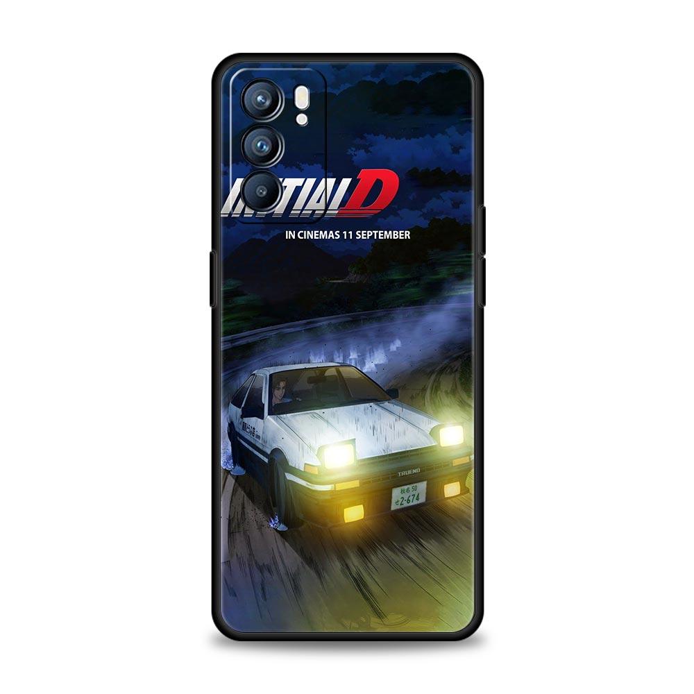 

Initial D Car Phone Case For Oppo Reno 13 12 11 10 7 F Find X5 X6 A98 A80 A79 A78 A57 A54 A31 A17 Pro 5G Soft TPU Cover Fundas Reno13 F