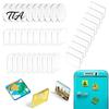 Acrylic Photo Magnets 10/20/50Pcs DIY Fridge Magnet Kit, Clear Magnetic Frame with Frames Adhesive Backing, Custom Picture Making Set for Crafts Kit