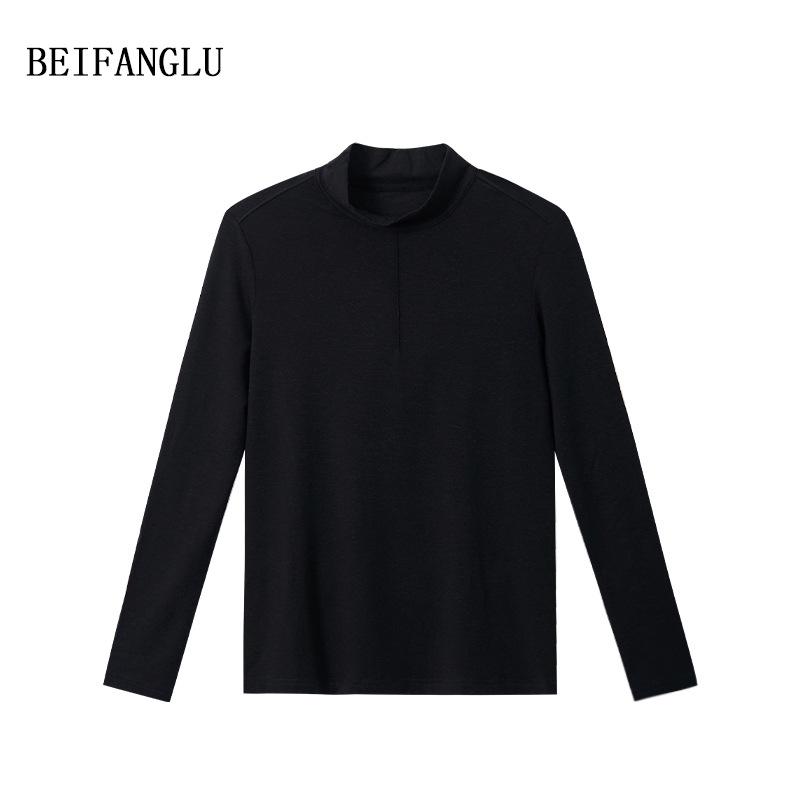 Northern Deer Women's Soft Base Layer Shirt - Autumn/Winter Half-High Collar, Skin-Friendly, Comfortable, New Style (M96D0232).