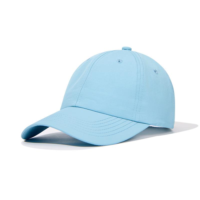 High-grade nylon baseball cap can be printed with embroidered light plate solid color cap hat