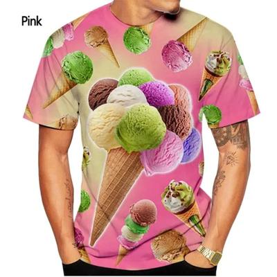 Sommermode Männer Frauen 3D gedruckt cooles T-Shirt lässig kurzarm T-Shirts kreative Eis T-Shirt Ytk Harajuku Tops