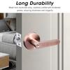Passage Door Lever Set Aluminum Alloy Simple Modern Door Entry Lever Lock for Hallway Closet
