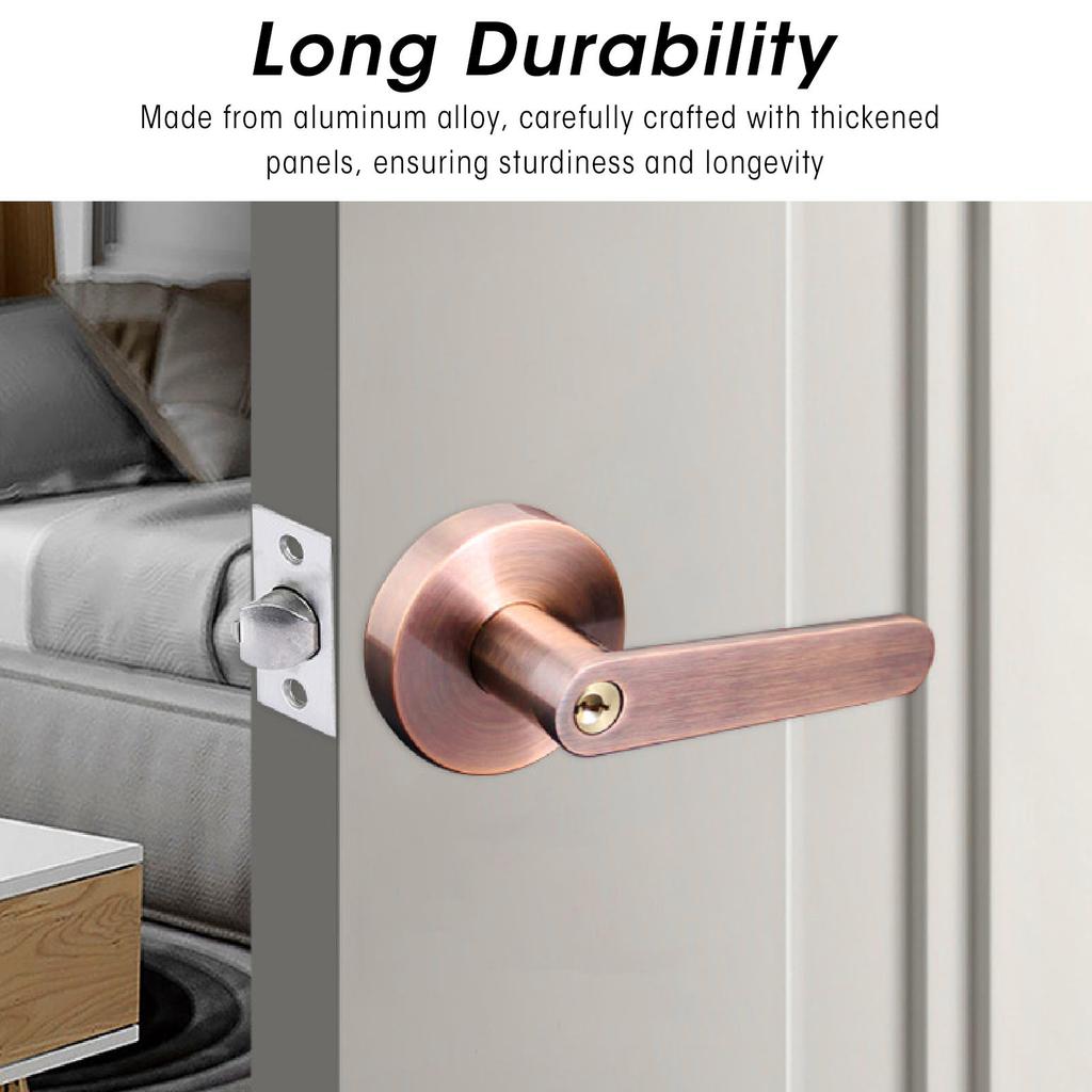 Passage Door Lever Set Aluminum Alloy Simple Modern Door Entry Lever Lock for Hallway Closet