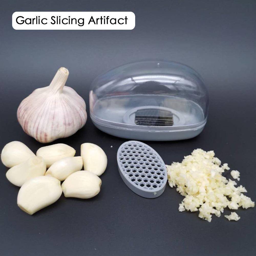 

Accessories Grinding Grater Kitchen Manual 2-in-1 Garlic Slicer Garlic Smasher сірий