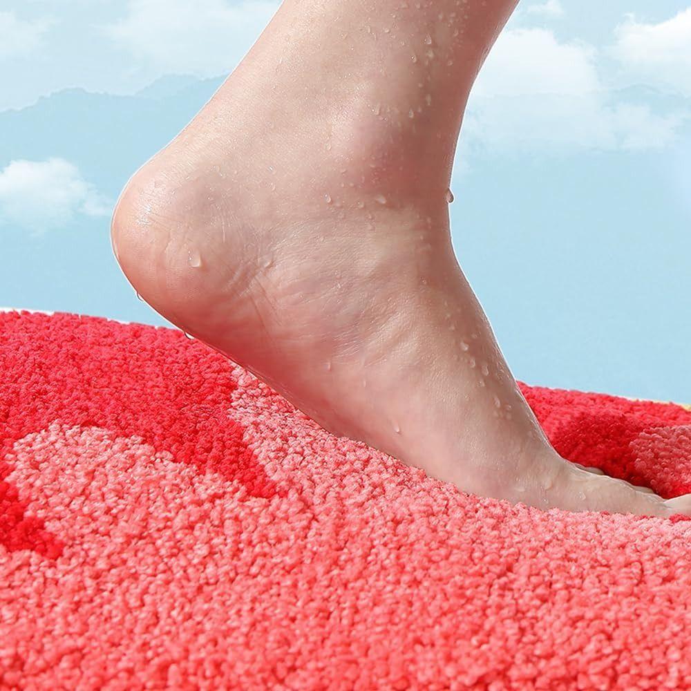Absorbent Bathroom Rugs Soft Carpet Cute Door Mat Home Decor